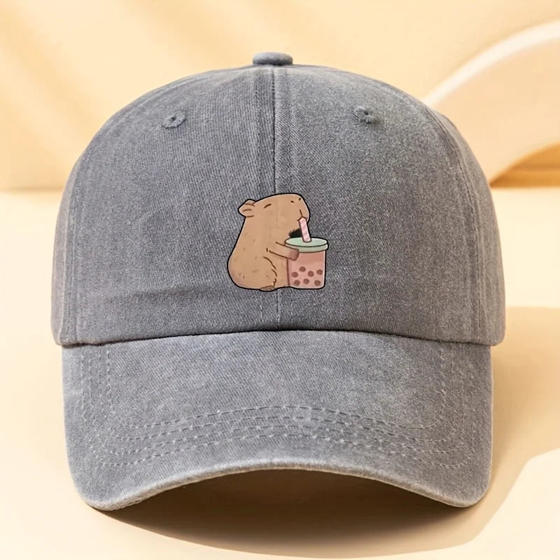 Cute Printed Baseball Cap With Fashionable Suitable For Men And Women