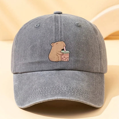 Cute Printed Baseball Cap With Fashionable Suitable For Men And Women
