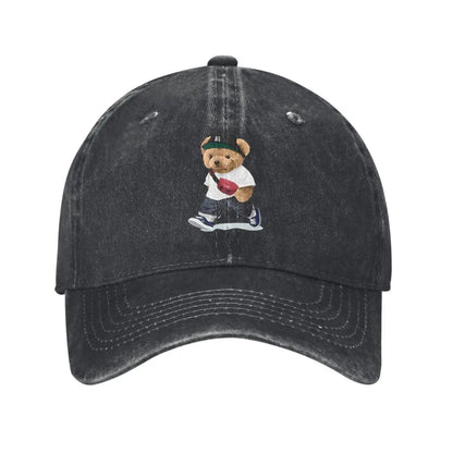 Bear Graphic Baseball Cap