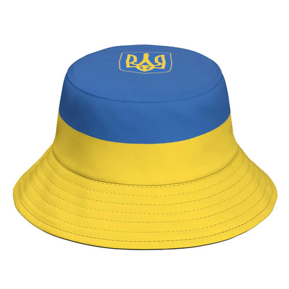 Ukraine Custom Made Name Number Team Logo Bucket Cap