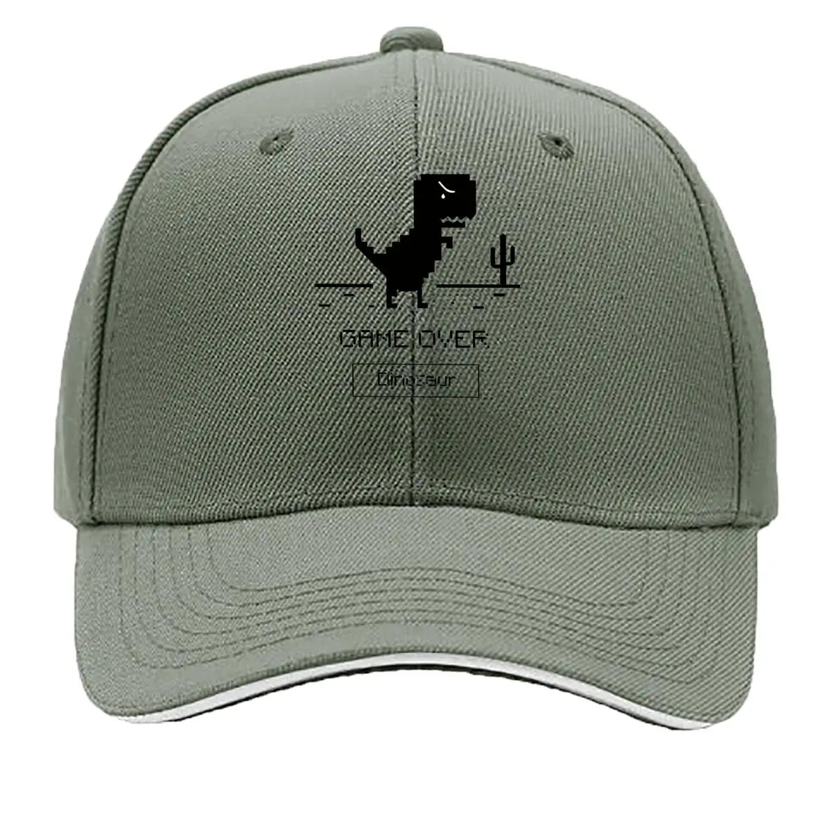 Game Over Dinosaur Pixel Art Desert Hip Hop Hat Baseball Cap