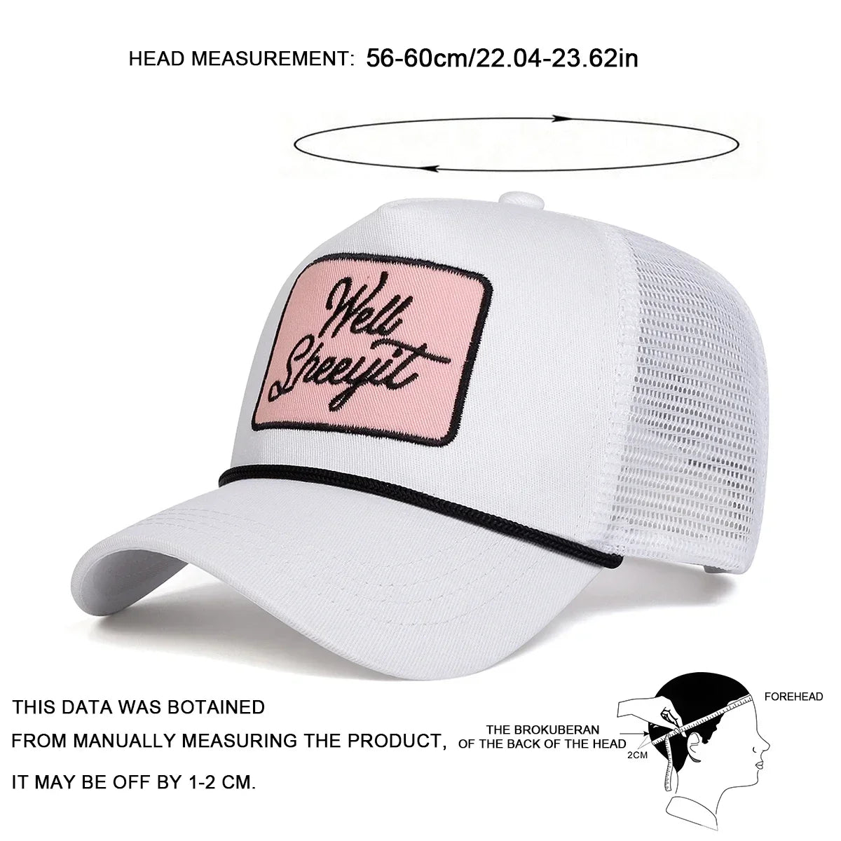 Unisex WELL SHEEYIT Embroidery Baseball Caps