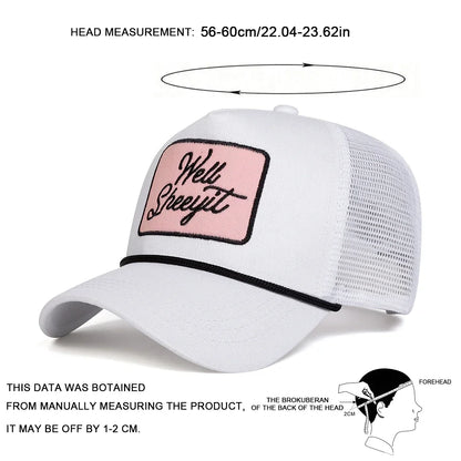 Unisex WELL SHEEYIT Embroidery Baseball Caps