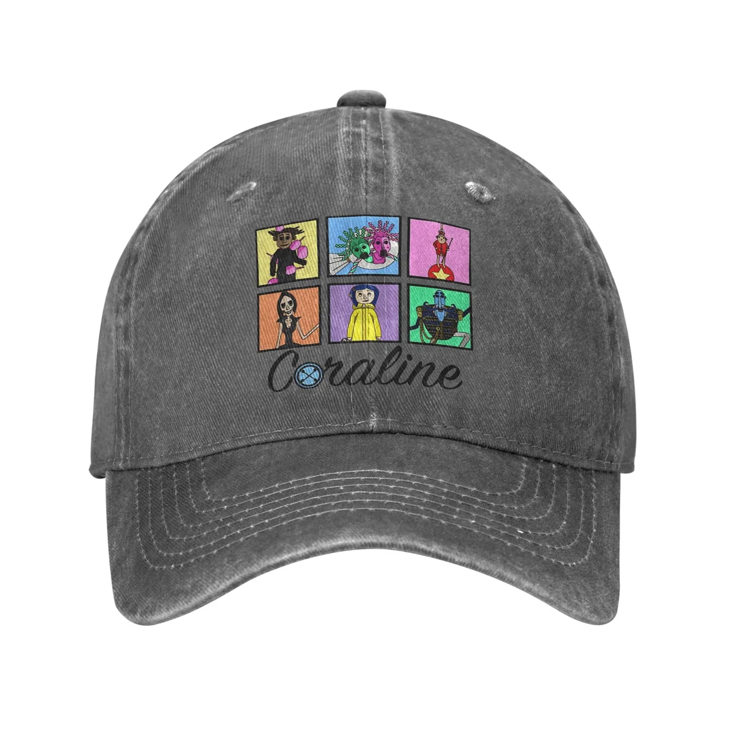 Coraline Movie Halloween Sun Baseball Cap Men Women