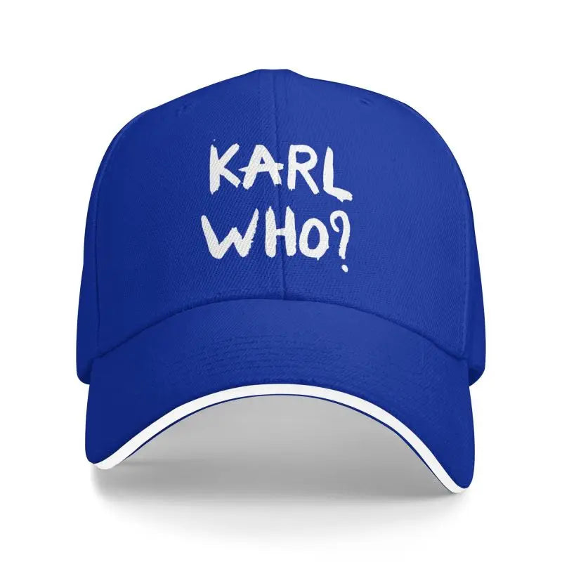 Karl Who Print Sandwich Baseball Cap Men