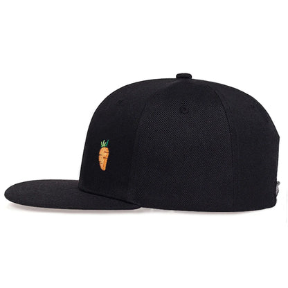 Unisex Carrot Embroidery Hip-hop Hats Fashion Baseball Caps Sunscreen Hat Sports Cap Snapback Caps