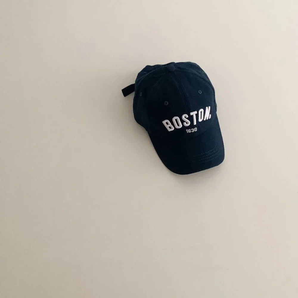 Solid Letter Kids Baseball Cap