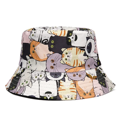 Summer Sun Hat Reversible Yellow Duck Bucket Hat