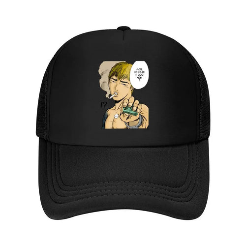 New Manga - Style Character Offering 1000 Yen Mesh Baseball Cap
