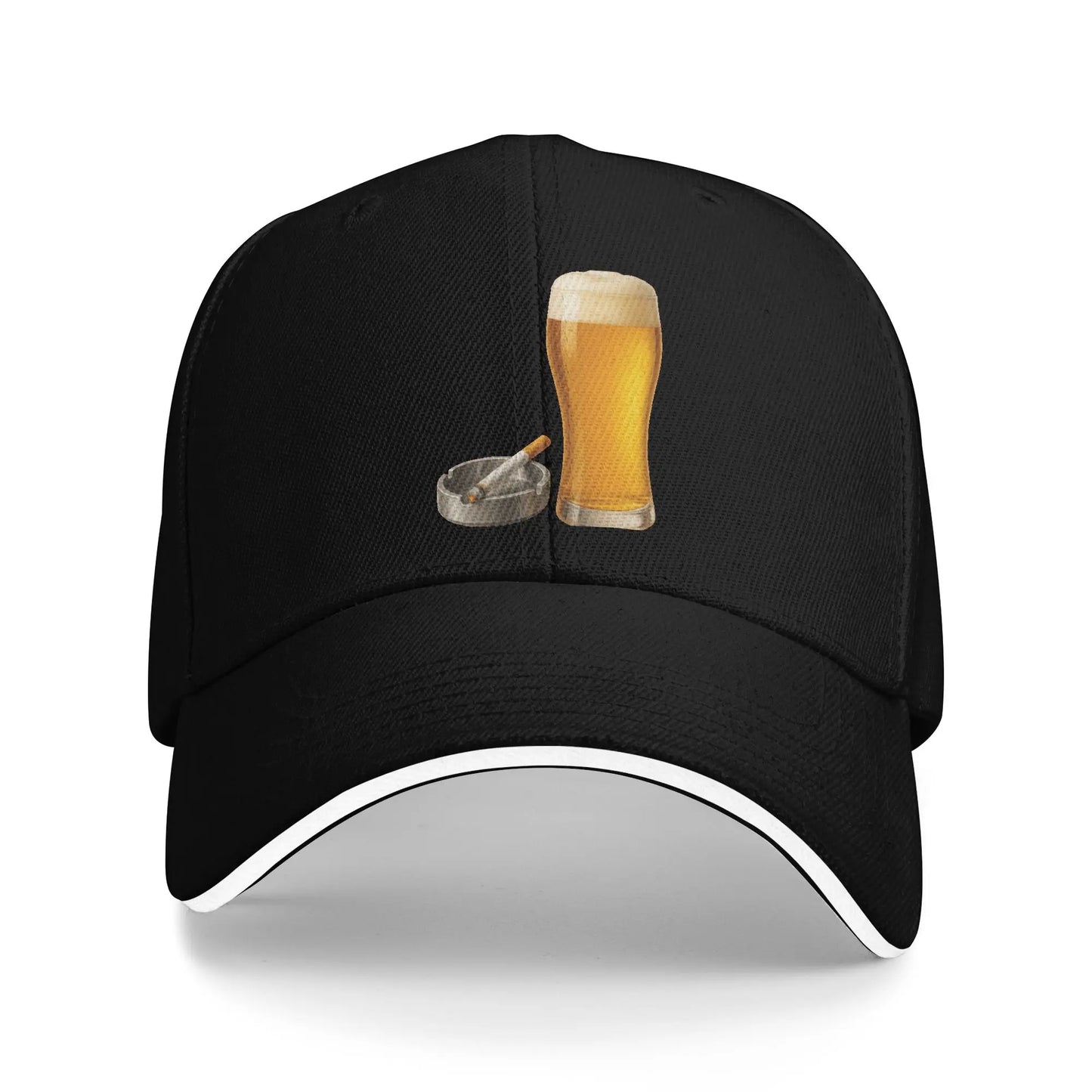Funny Beer Cigarette Baseball Cap