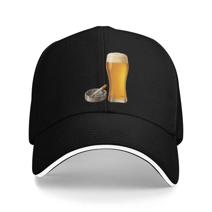 Funny Beer Cigarette Baseball Cap