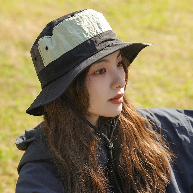 Summer Women Bucket Hat Fishing Outdoor Sunshade Wide Brim Fisherman Hats