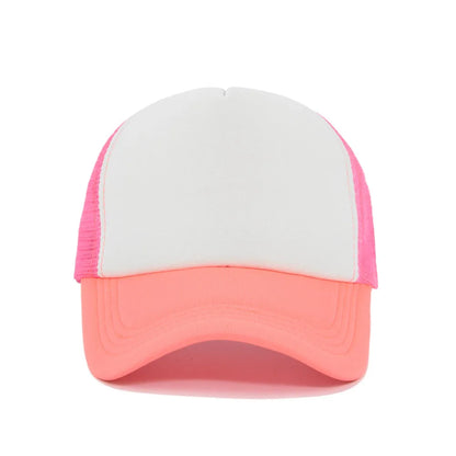 15 Colors Mesh Baseball Cap Adjustable Snapback Hats For Women Men