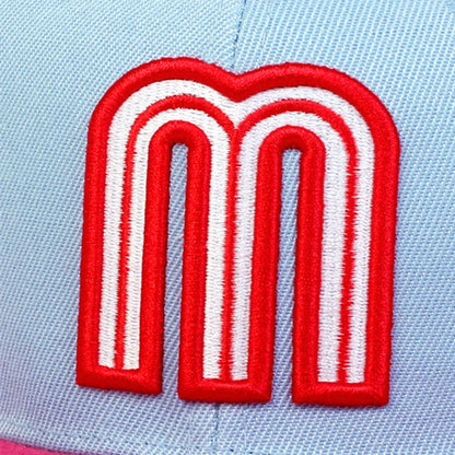 Unisex M Letter Mexico Flag Embroidery Hip hop Hats