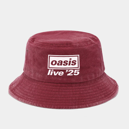 OAsis Printed Washed Retro Sunshade Fisherman Bucket Hat