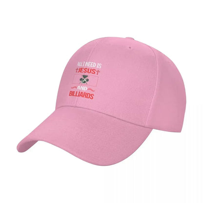 New Funny Jesus Billiards Baseball Cap