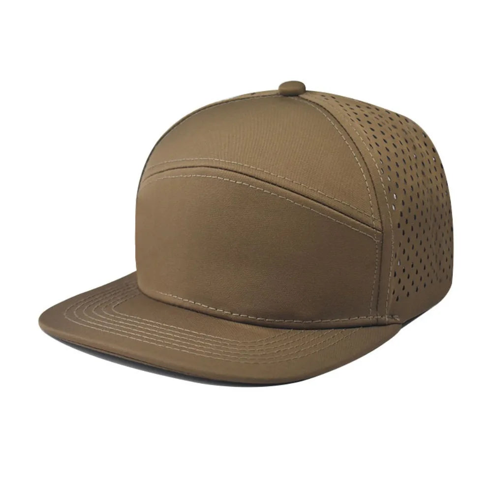 High Quality Solid Color Snapback Cap Adjustable Breathable Hip-Hop Hat Visor Hat Unisex
