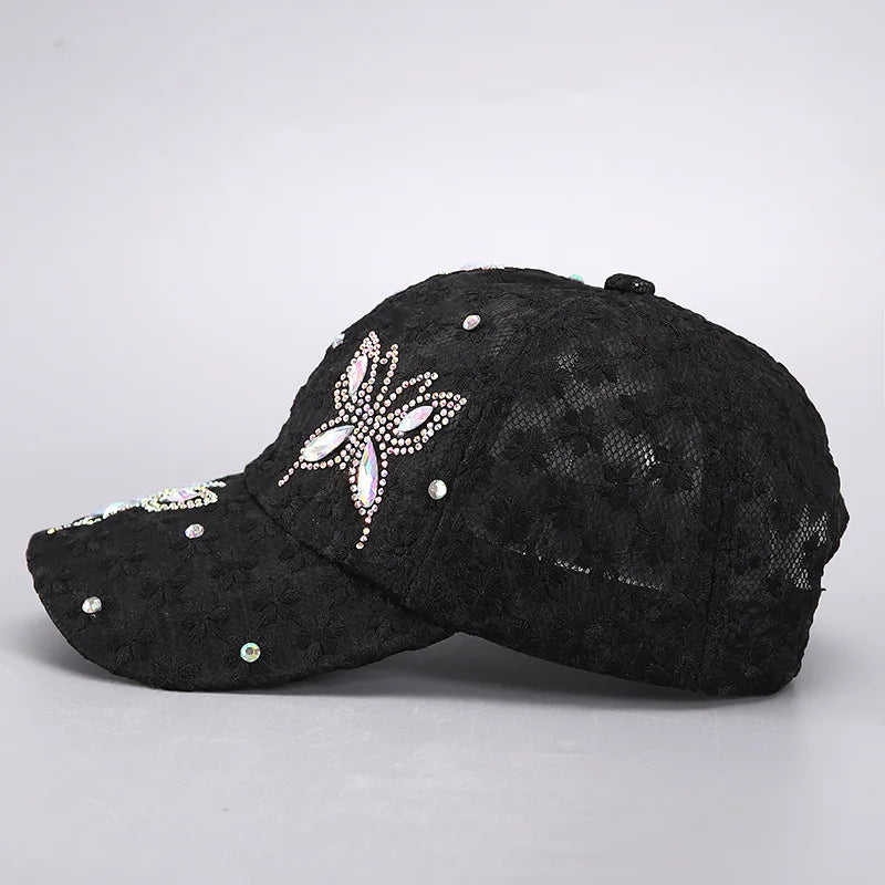 Summer Lace Flowers Baseball Caps