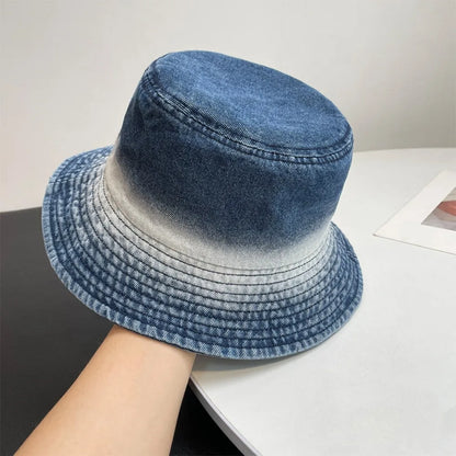 Unisex Cotton Bucket Hats Women Summer Sunscreen Panama Hat Men