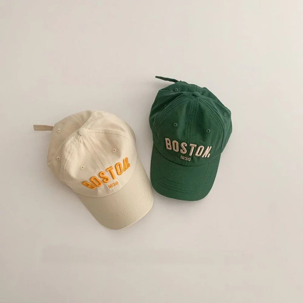 Solid Letter Kids Baseball Cap