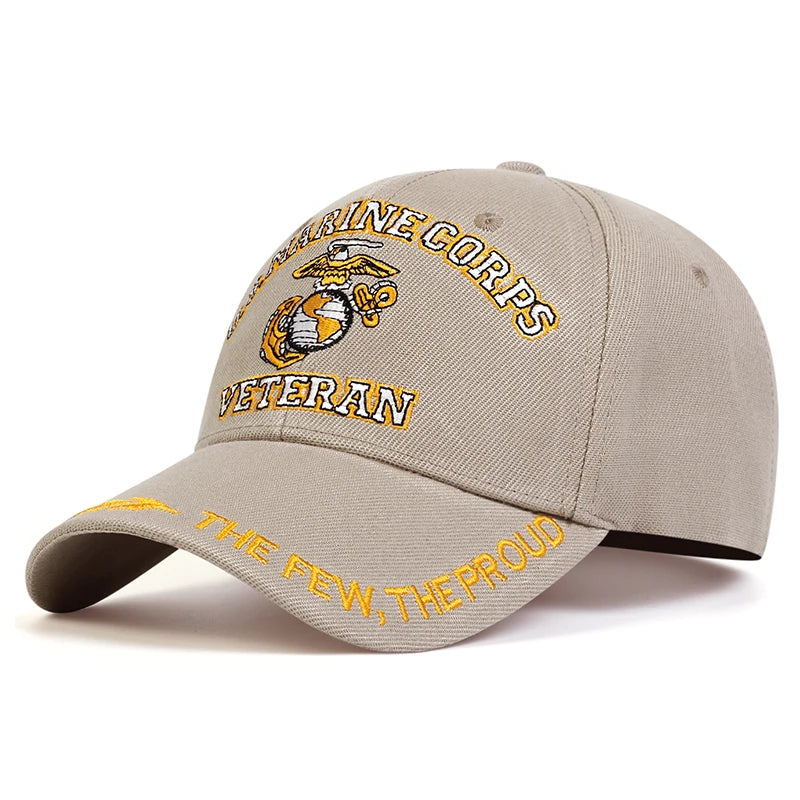 U.S. MARINE CORPS VETERAN Letter Embroidery Baseball Caps Spring And Autumn Unisex