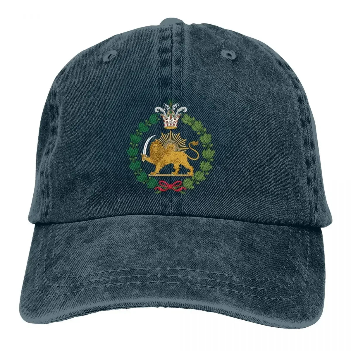 National Flag Hat Peaked Men Women's Cowboy Cap Shir O Khorshid Lion Iran Lion Sun Symbol Baseball Caps