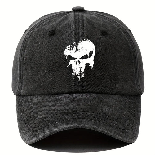 Printed Skull Baseball Hat