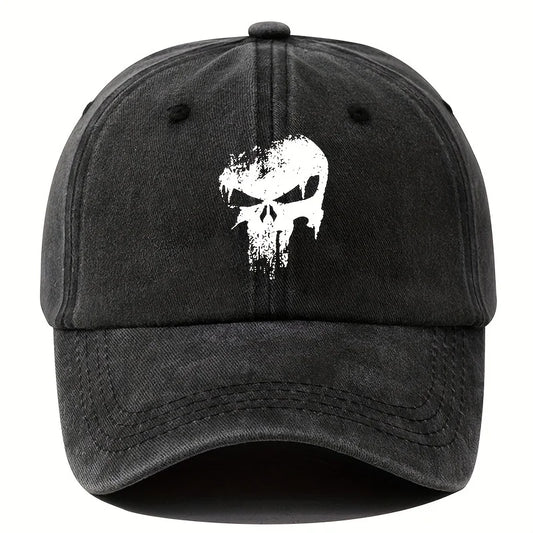 Printed Skull Baseball Hat