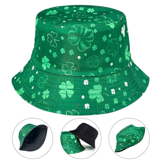 Lucky Four-Leaf Clover Couple's Bucket Hat