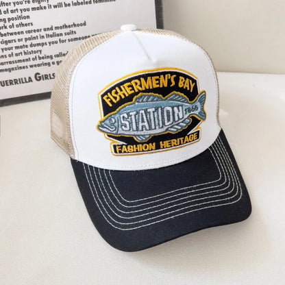 American Retro Baseball Cap Mesh Breathable UPF50+