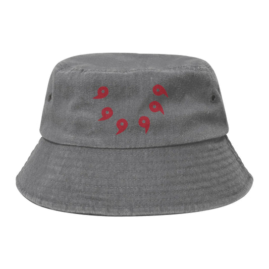 Summer Travel Headwear Rikudou Sennin Chain Washed Denim Bucket Hats