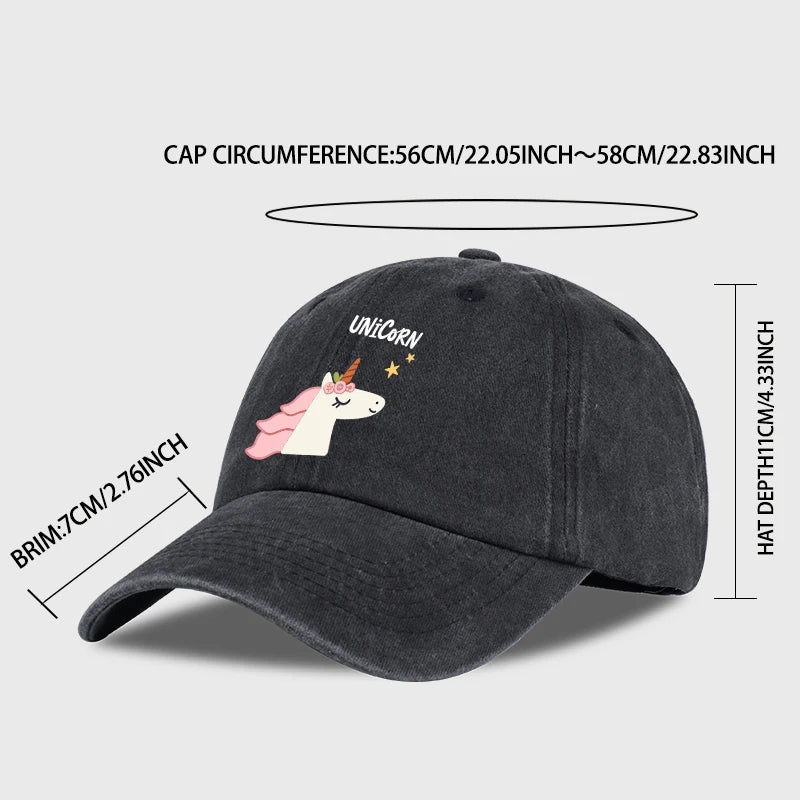 A Cute Unicorn-Themed Baseball Cap