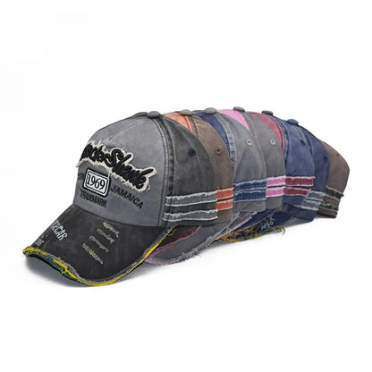 Embroidery Baseball Caps Men Women Retro Washed Cotton