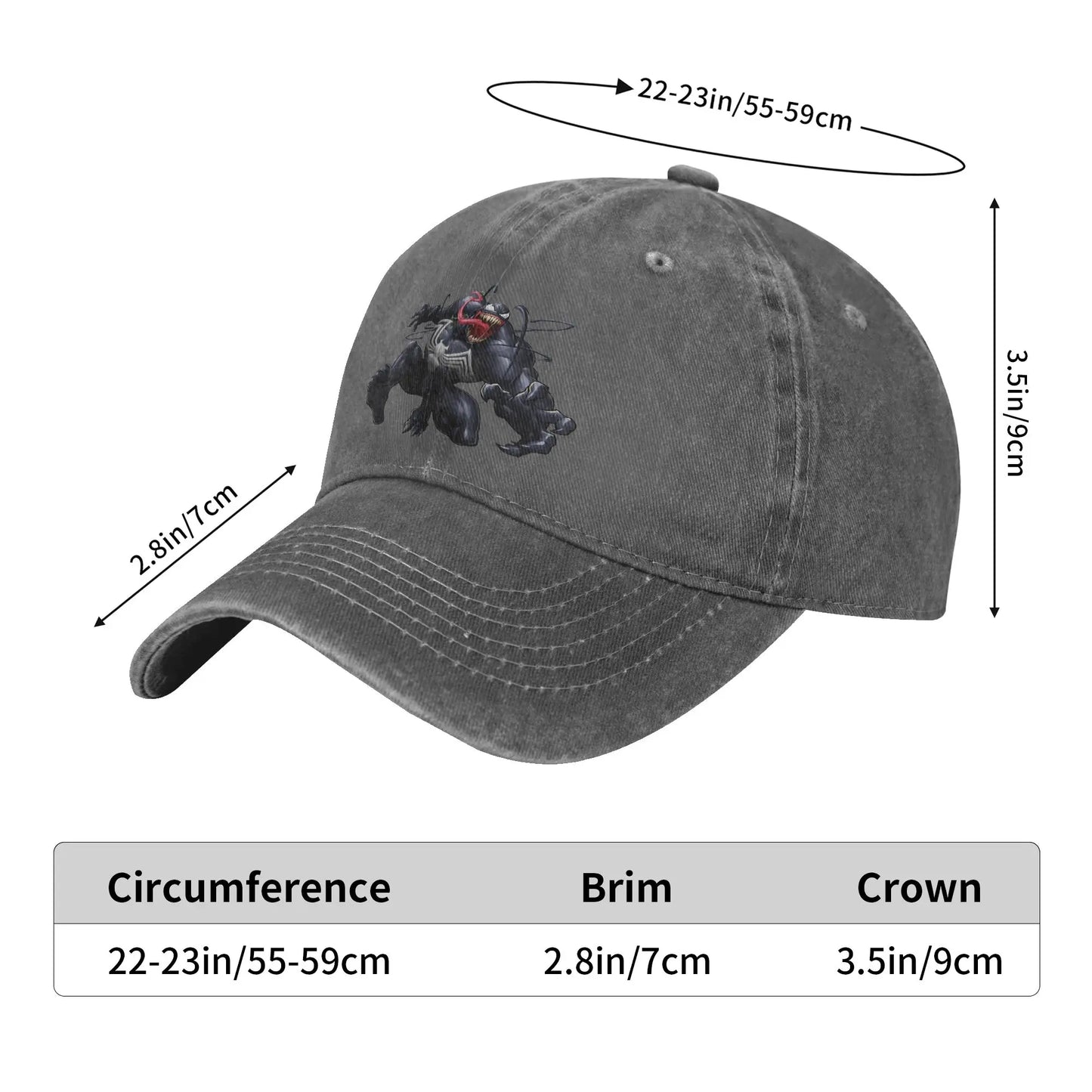 Spider Man Venom Leaping Forward Spiderman Men Women Baseball Cap