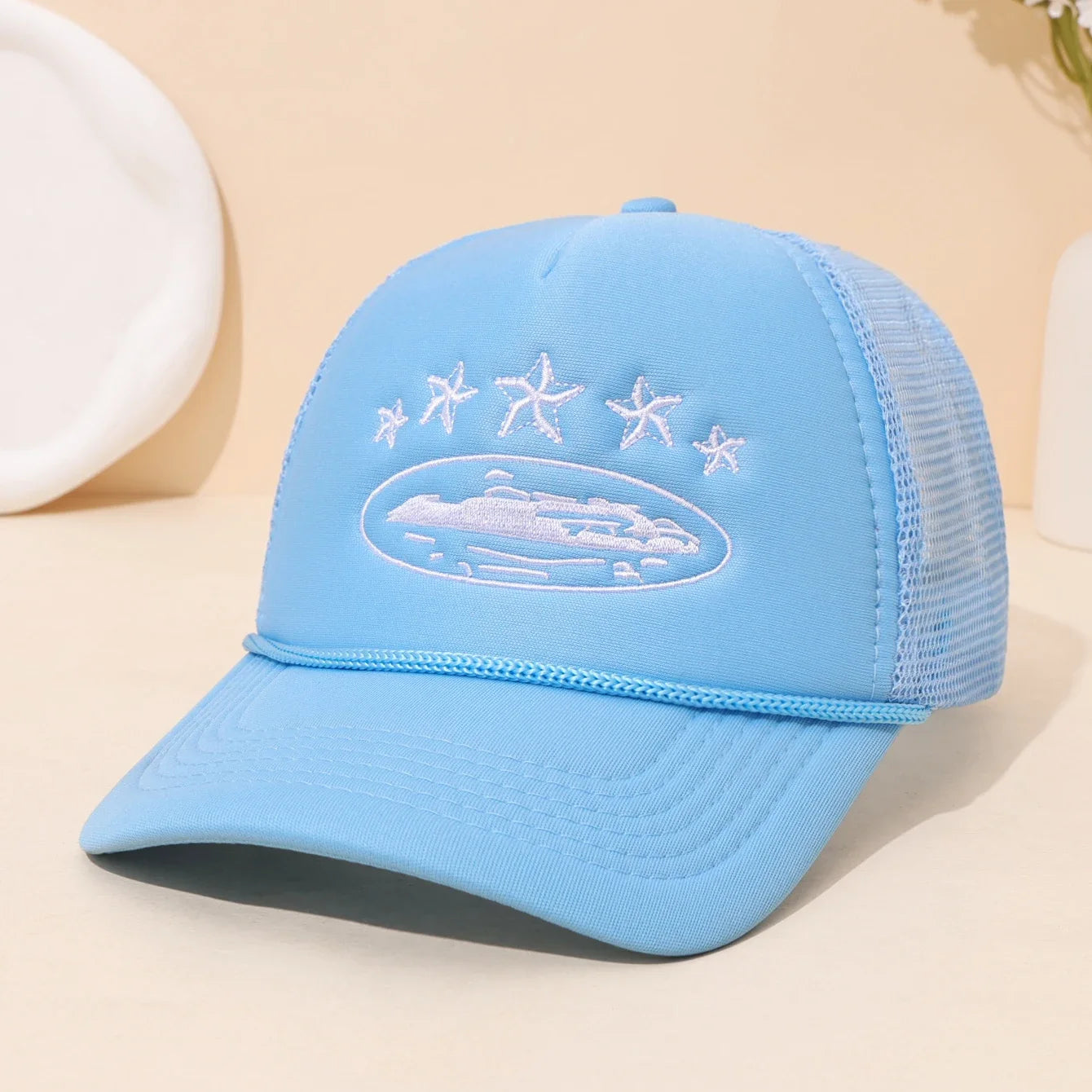 Fashionable Embroidered Baseball Hat Five Star Color