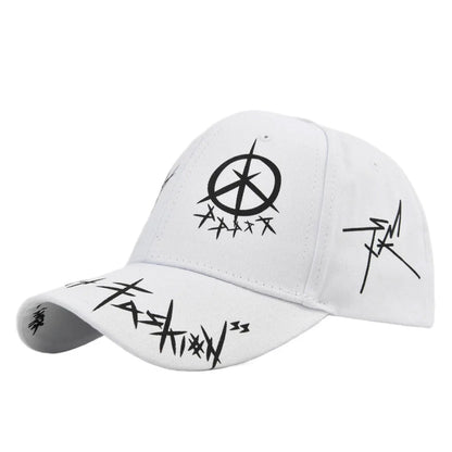Letter Baseball Cap Graffiti Sun Hip Hop Cap