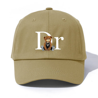 DrBear Print Baseball Cap For Adults