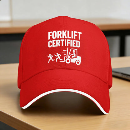 Summer Forklift Certified Funny Fork Lift Operator Baseball Cap