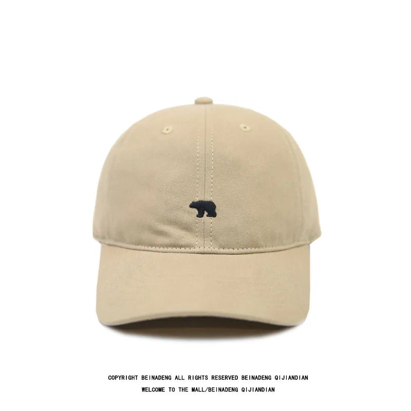 Fashion Baseball Cap For Women And Men Embroidery Polar Bear Hip Hop Snapback Caps