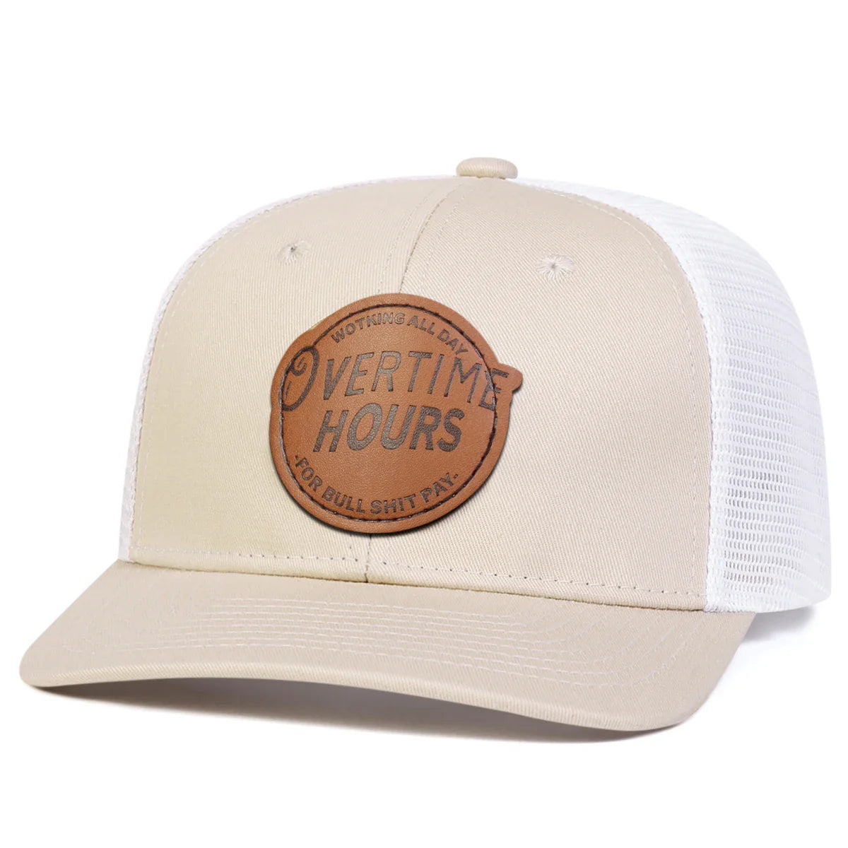 Unisex VERTIME HOURS Leather Label Baseball Net Caps