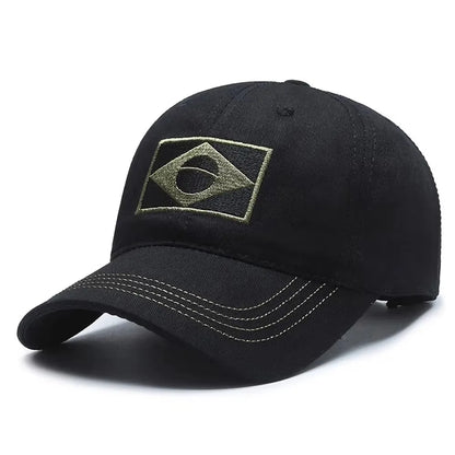 Summer Sun Protection Brazil Flag Baseball Cap