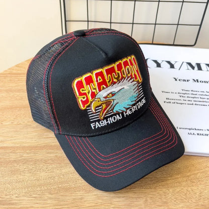 American Retro Baseball Cap Mesh Breathable UPF50+