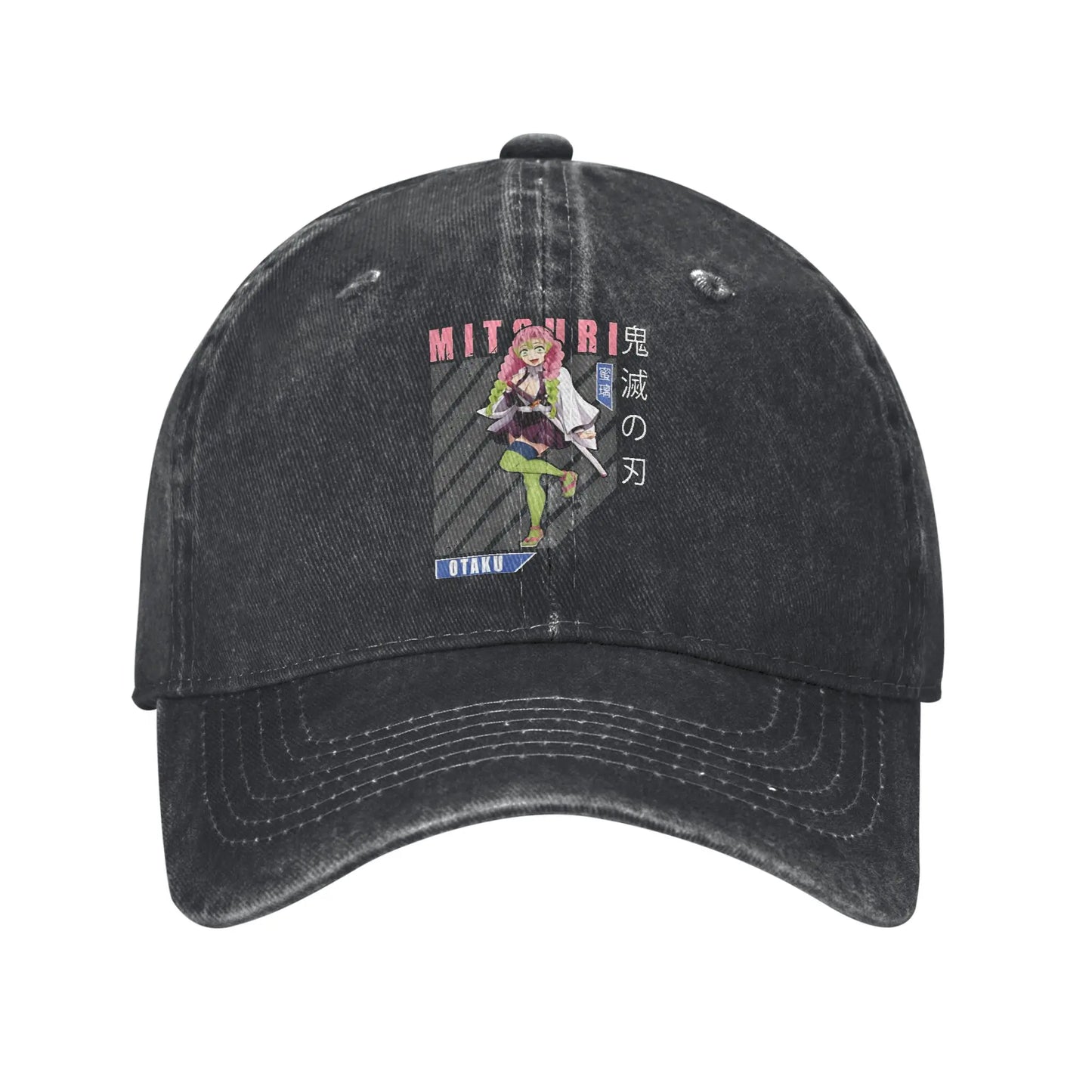 Pure Color Dad Hats Mitsuri Kanroji Otaku Baseball Caps Demon Slayer
