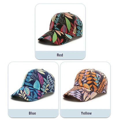 Maple Leaf Spring Summer Hat New Flower Hats Men's And Women's Korean Duck Tongue Caps Baseball Cap