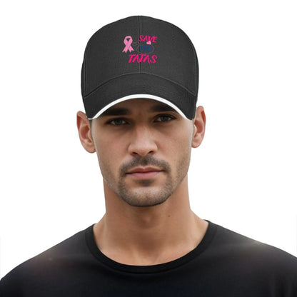 Save The Tatas Shirt Baseball Cap Luxury Men Women