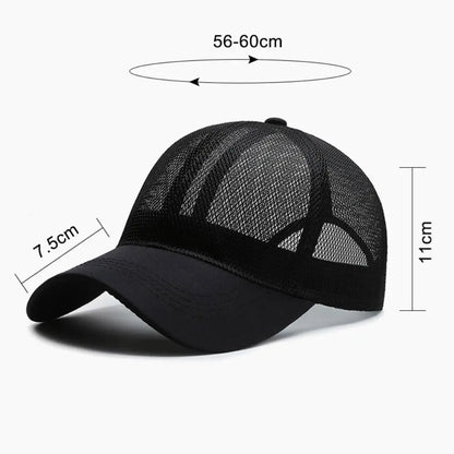 Full Mesh Sun Protection Caps Adjustable Quick Dry For Man Women