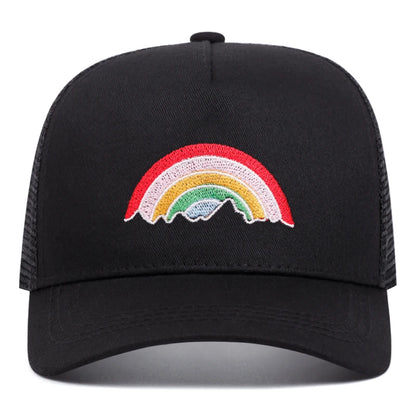 Rainbow Embroidered Baseball Caps