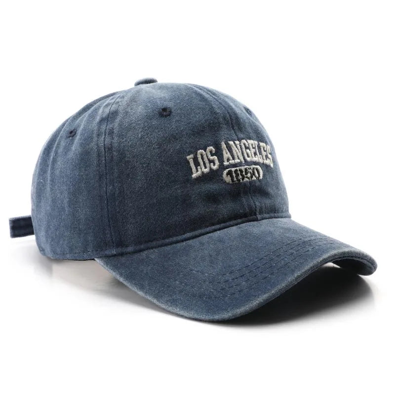 Cotton Soft Top Hats Unisex Los Angeles Embroidery Baseball Cap