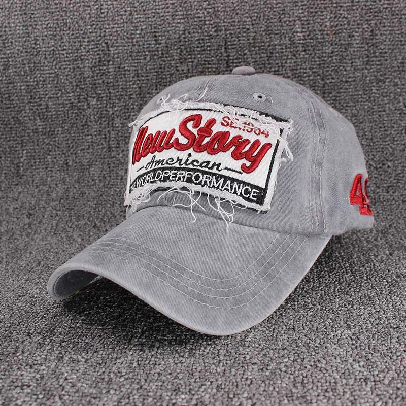 Fashion Summer Adult Men Washed Cotton Baseball Caps Outdoor Sport Caps