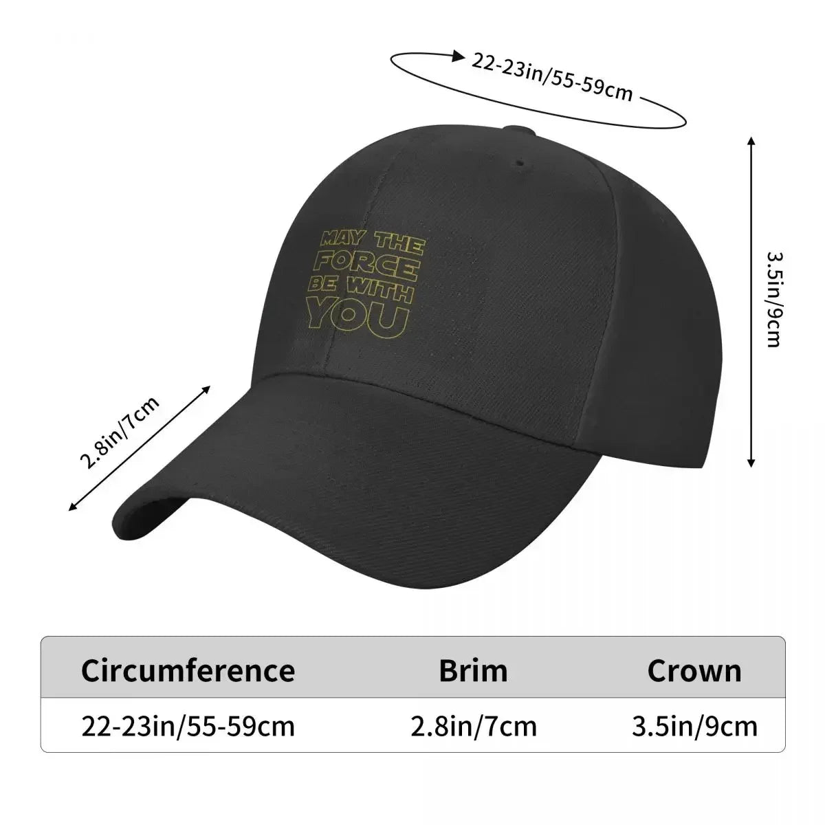 May The Force Be With You Baseball Cap Hat Baseball Cap